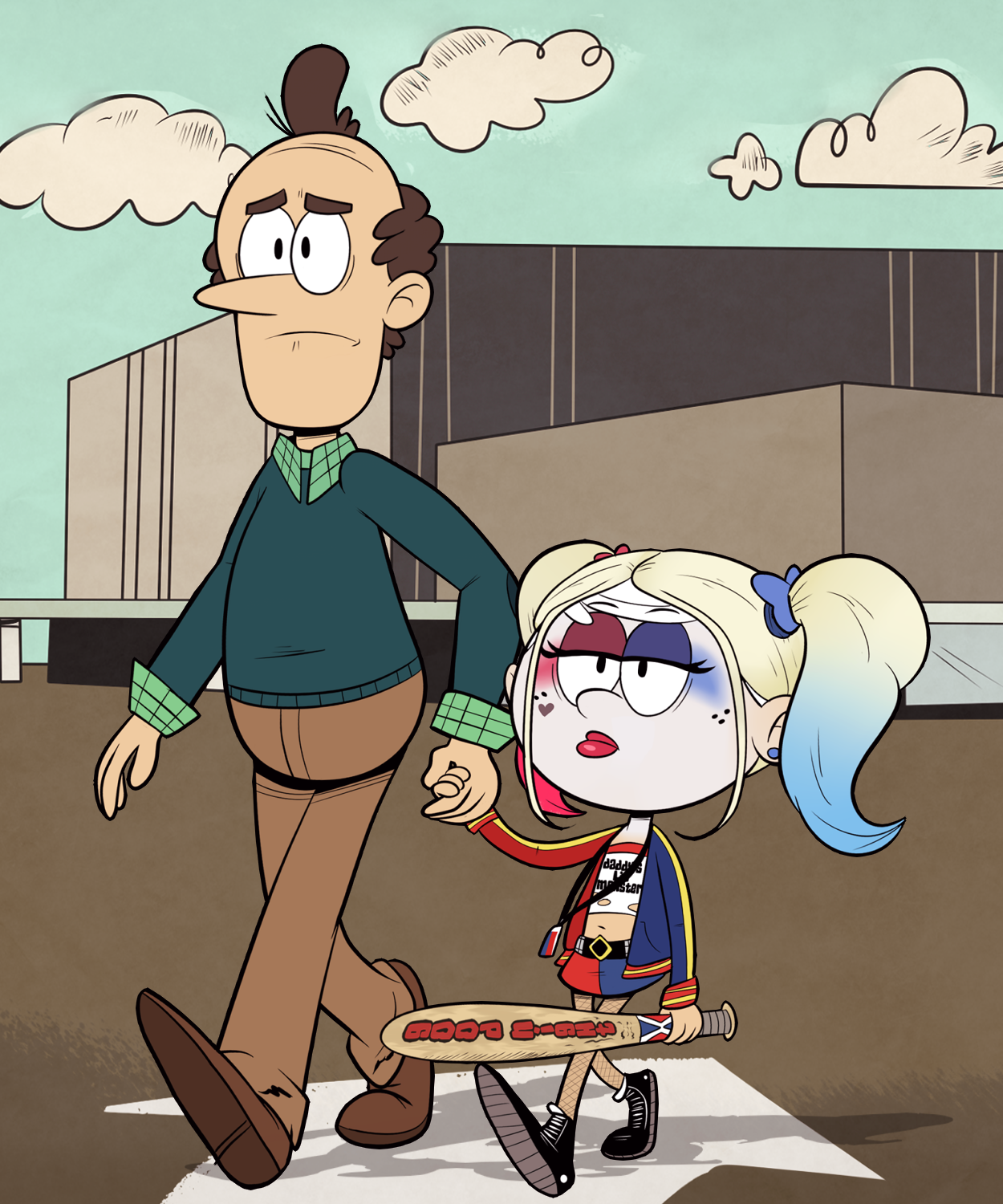 The Harley Quinn costume is popular. - Its a trap!, The loud House, Crossover