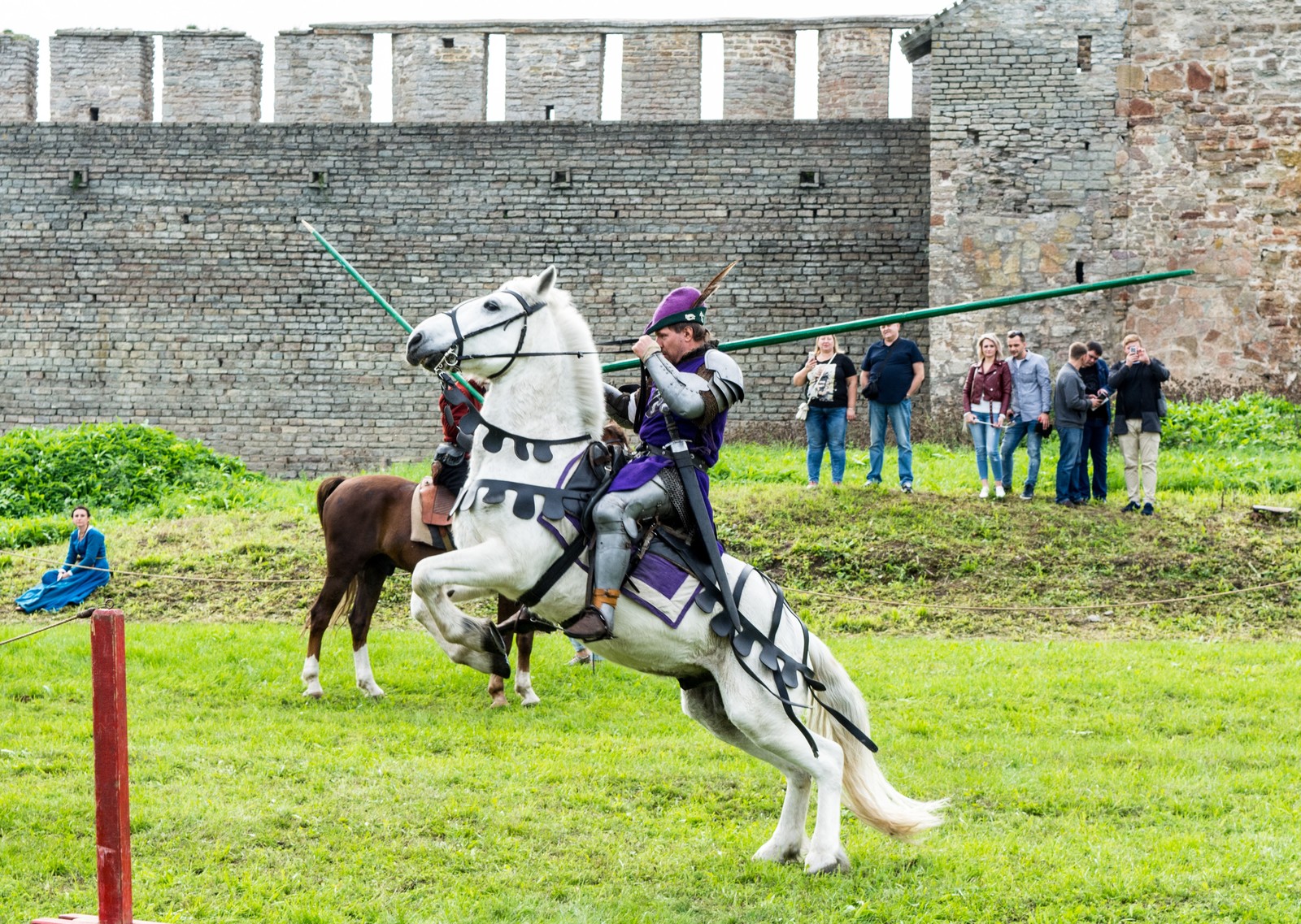 Footage from the jousting tournament in the Ivangorod fortress - My, Knight, Knight Tournament, Fortress, Longpost, Knights