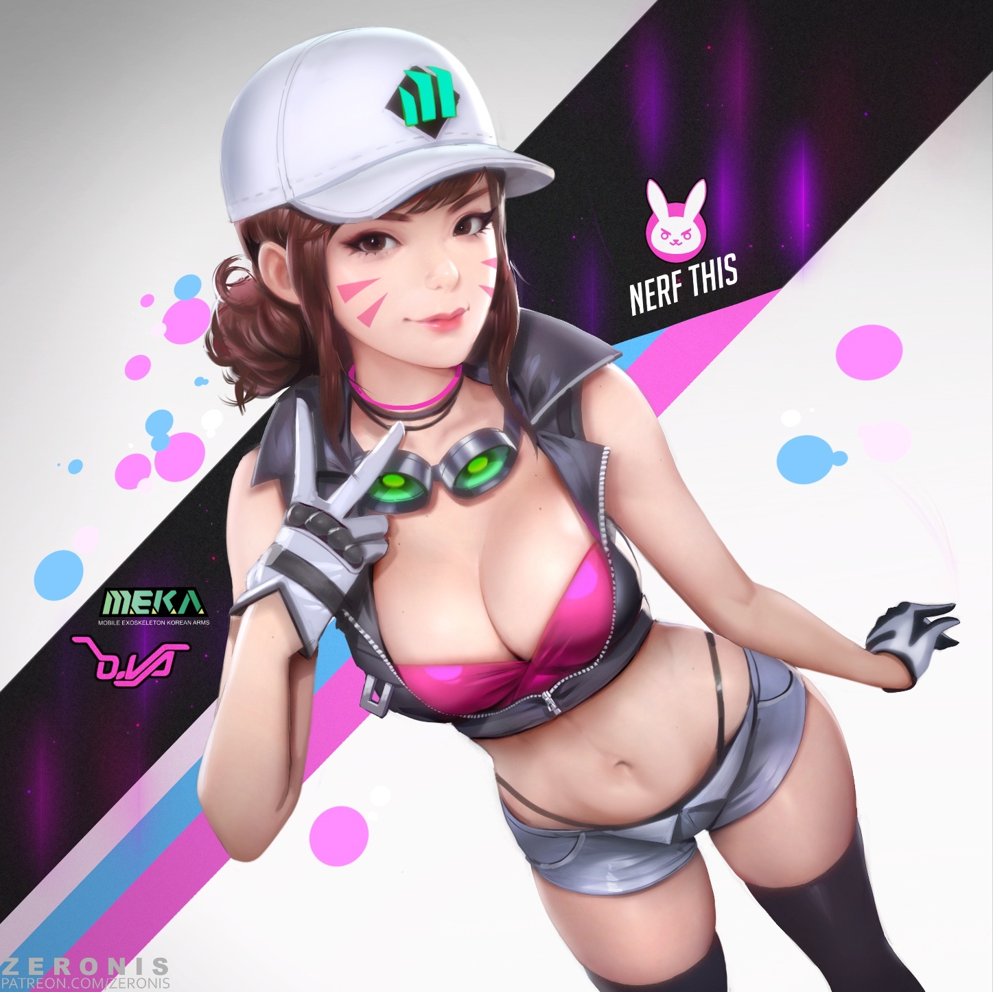 Art by Zeronis - Art, Games, Overwatch, Dva, Anime art