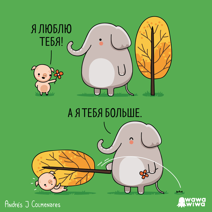 Colombian self-taught illustrator draws comics that combine cuteness and sarcasm - Sarcasm, Picture with text, Humor, Longpost