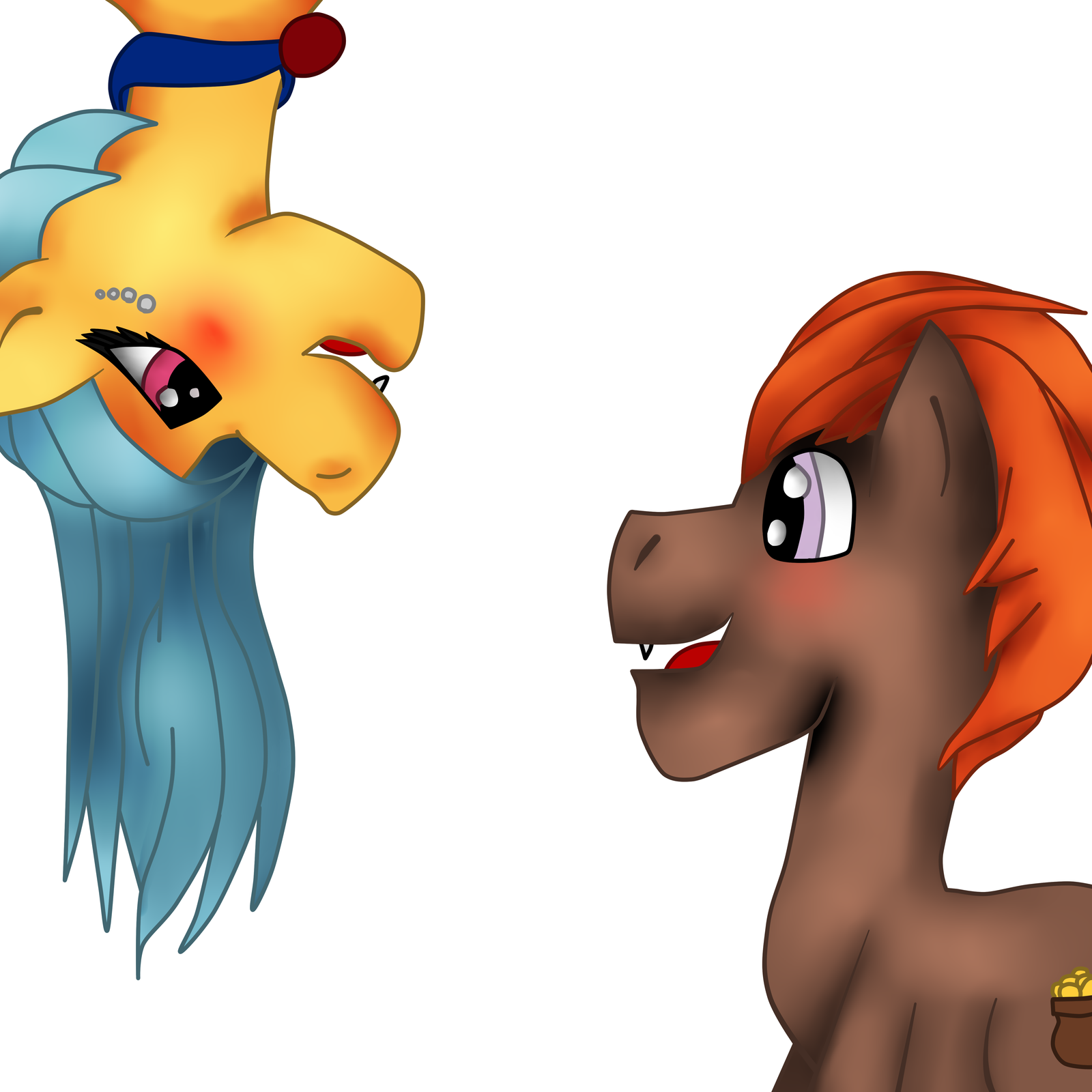 New characters in our friends team. - My, Pony, Redrawing, SAI, From, Notebook