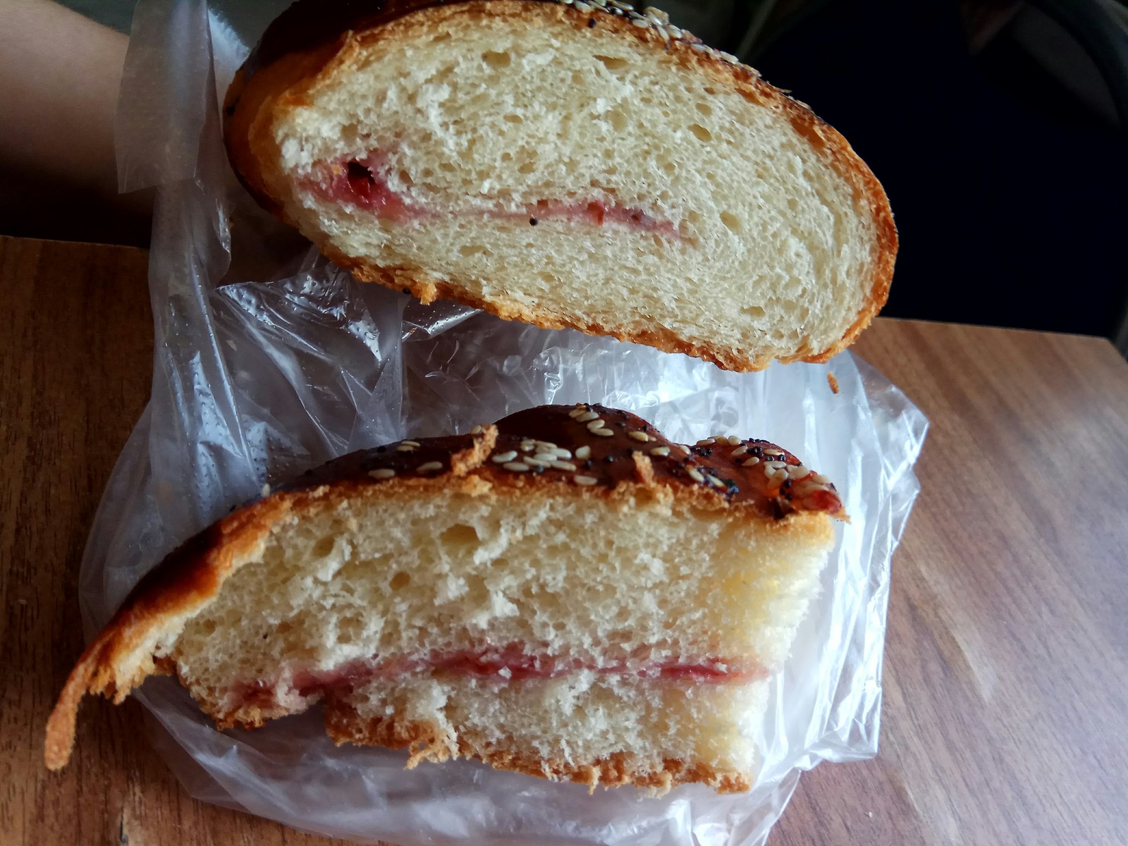 Croissant with raspberries - My, Croissants, Filling, Generosity