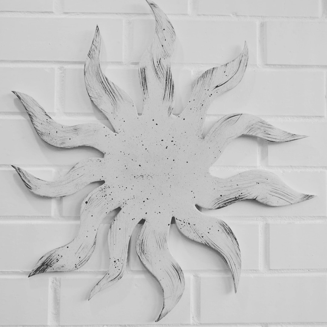 White Sun - The photo, With your own hands, First, Wood products, Black and white, Bricks, The sun, My