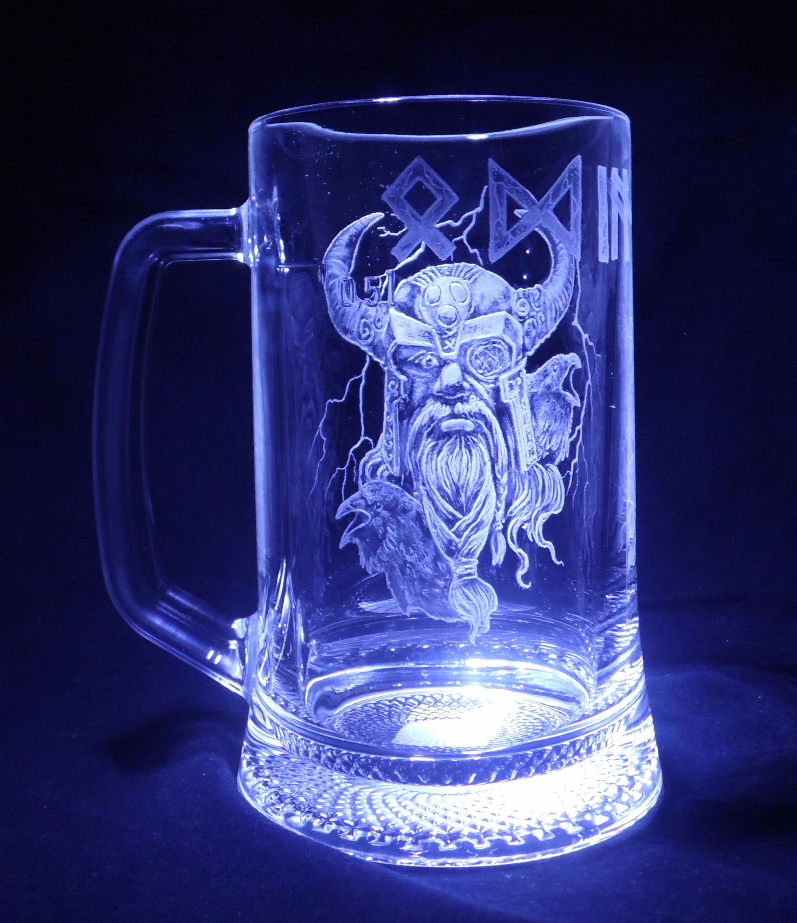 Ale glass. - My, Engraving, Glass engraving, Beer mug, Needlework without process, Longpost, 