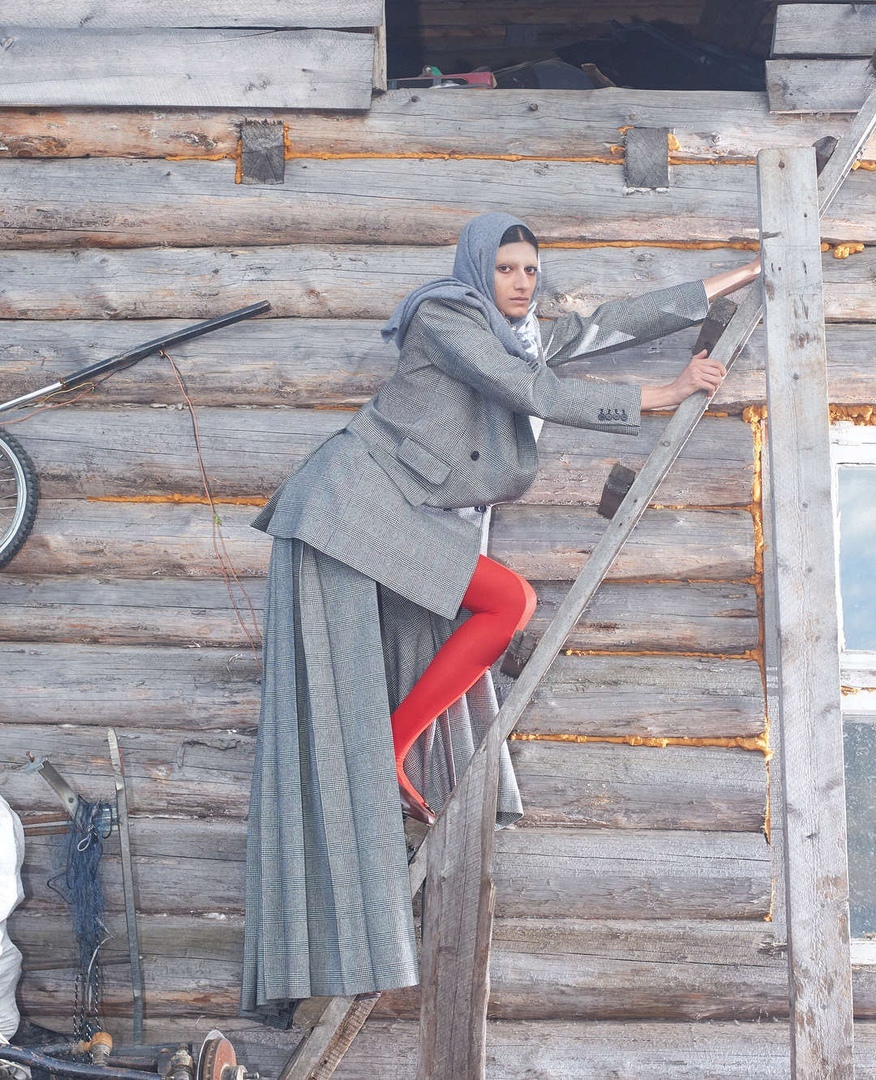 When he came to his grandmother in the village or Vogue magazine did a photo shoot in a village near Arkhangelsk - PHOTOSESSION, Vouge, Arkhangelsk, Village, Longpost