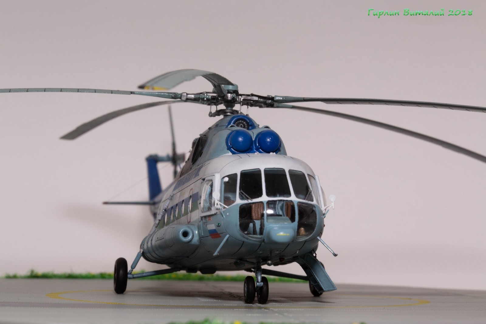 Plastic model of Mi-8 helicopter from HobbyBoss 1/72 - My, Models, Mi-8, Scale model, Helicopter, Prefabricated model, Hobbyboss, , Longpost