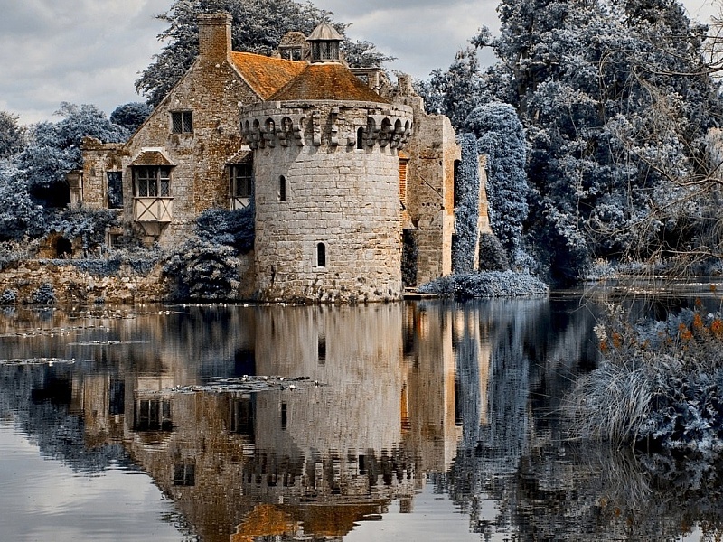 Scotney Castle - Great Britain, Lock, View, Nature