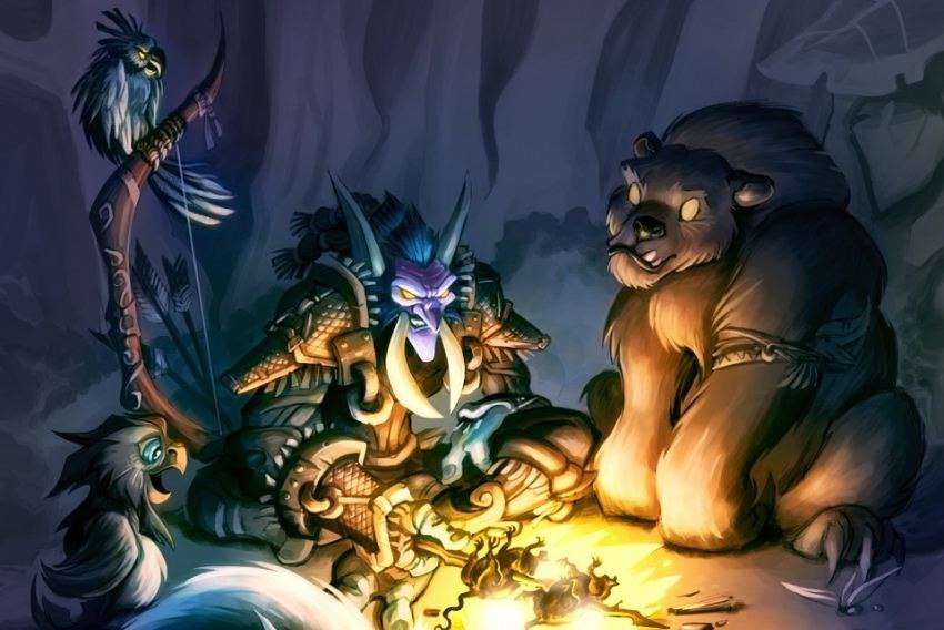 Rest with true friends. - Wow, World of warcraft, Warcraft, Blizzard, Game art, Art, Creation