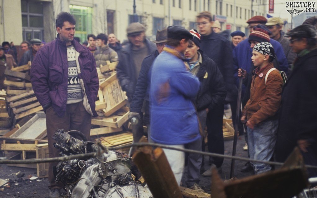 Фото Москвы 25 лет назад - История, Москва, 1993, Путч, Борис Ельцин, Беспорядки, Фотоистория, Длиннопост