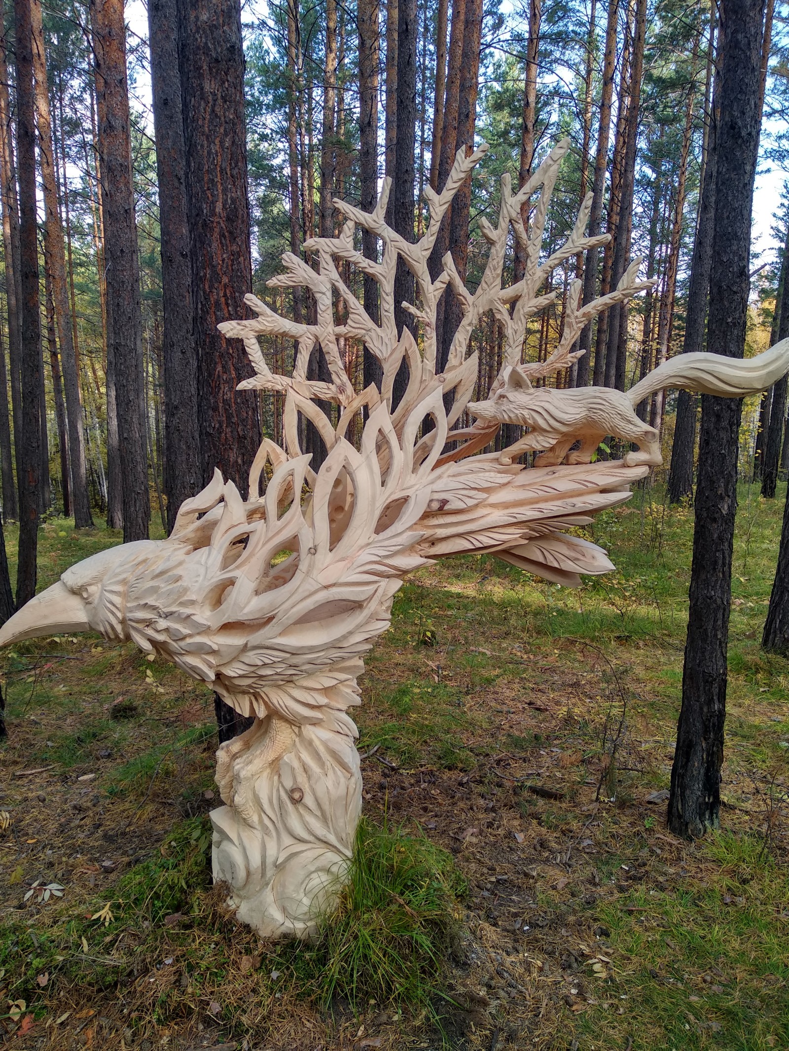 Russian Open Championship in park sculpture 2018 - My, Longpost, Sculpture, Art, The festival, Chainsaw sculpture, Competitions, Irkutsk