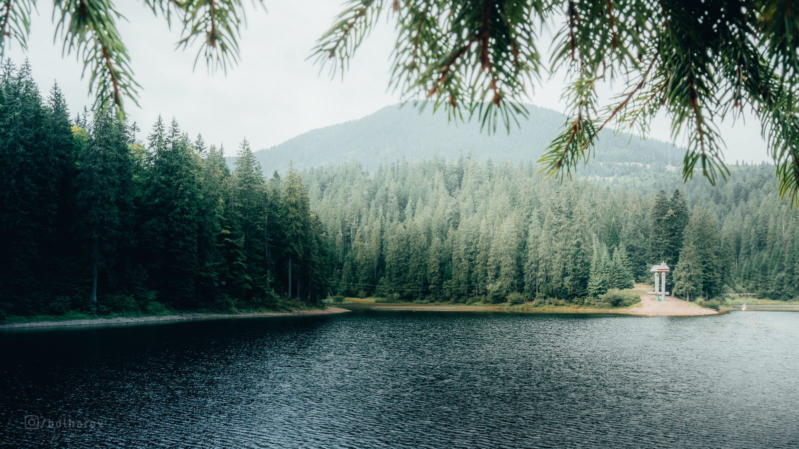 On a mountain lake... - My, The mountains, Nature, Carpathians, The photo