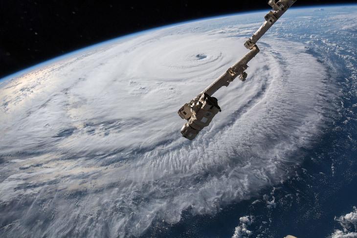 What does a hurricane look like from space? - Hurricane, Climate, The photo, Longpost, Space, USA, Hurricane Florence