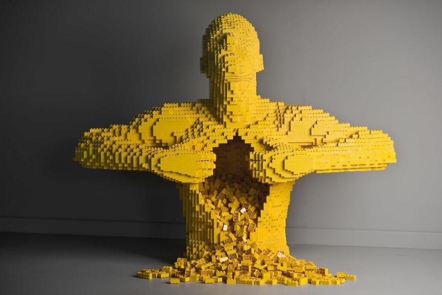 Amazing LEGO sculptures that will blow your mind. - Longpost, Lego, Art