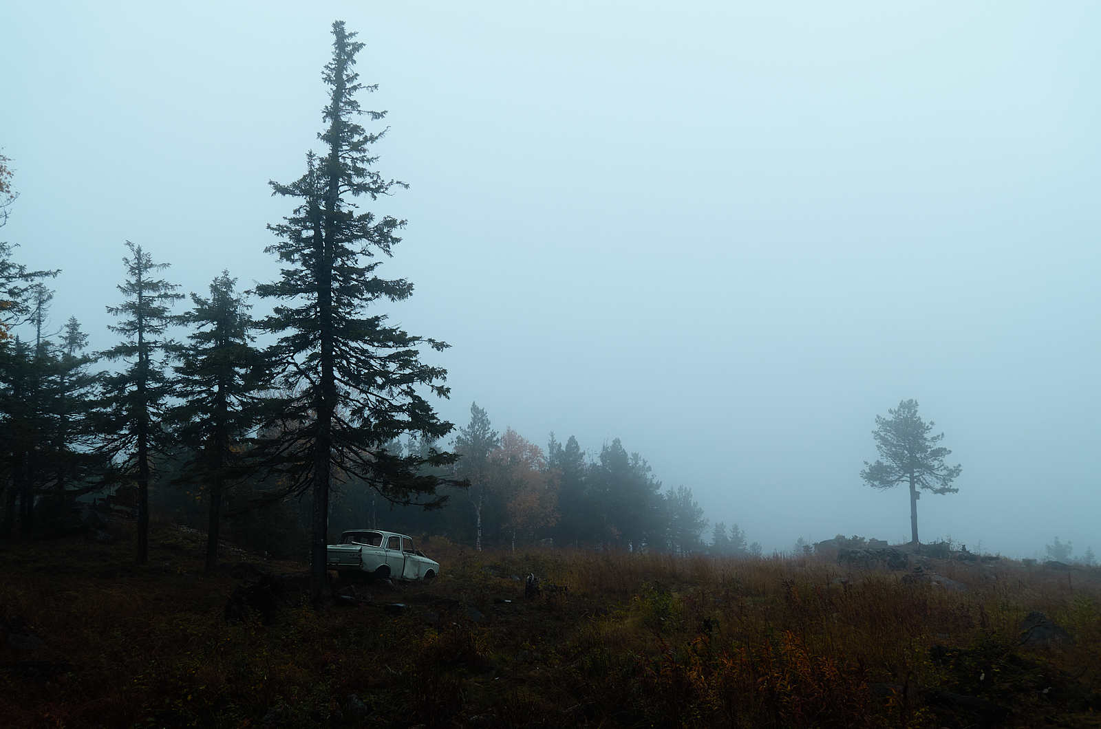 Sleepy morning. - My, Middle Ural, Kachkanar, The photo, Landscape, Autumn, Longpost