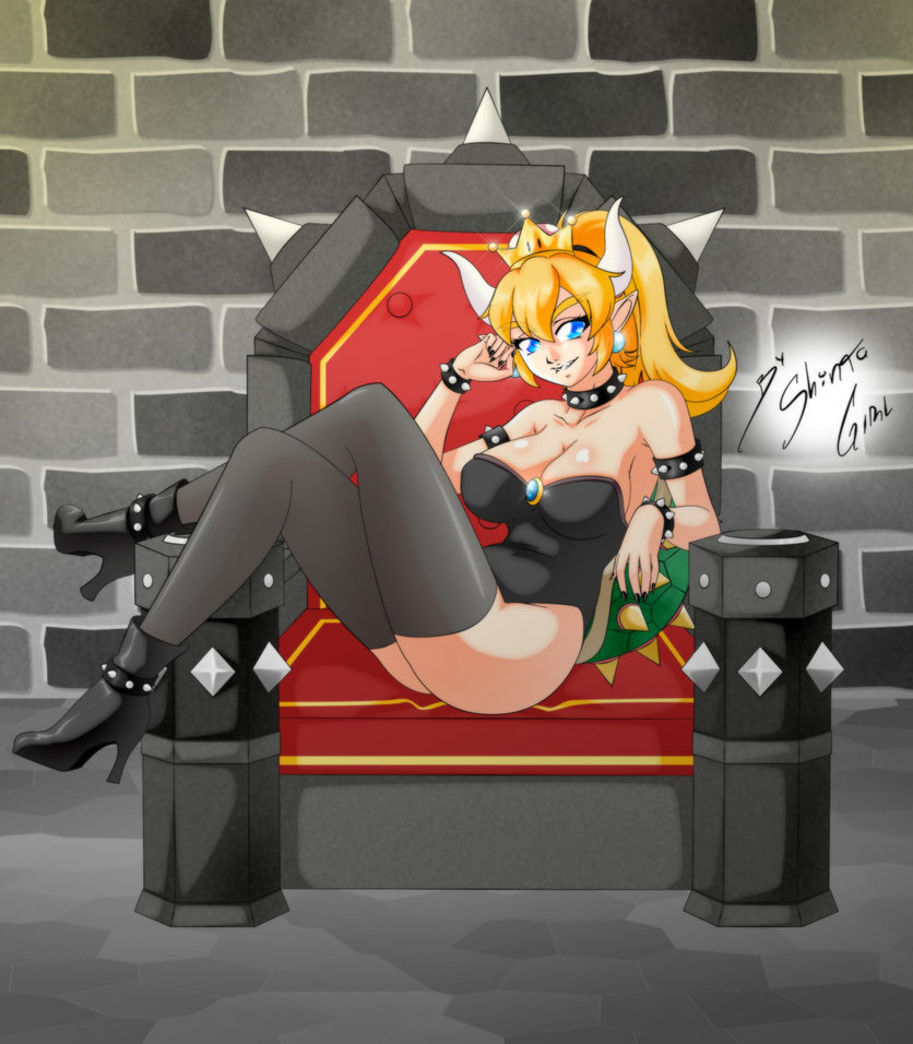 Bowsette - NSFW, Deviantart, Art, Drawing, Games, Mario, Bowsette, Longpost, Danmakuman, Zantyarz