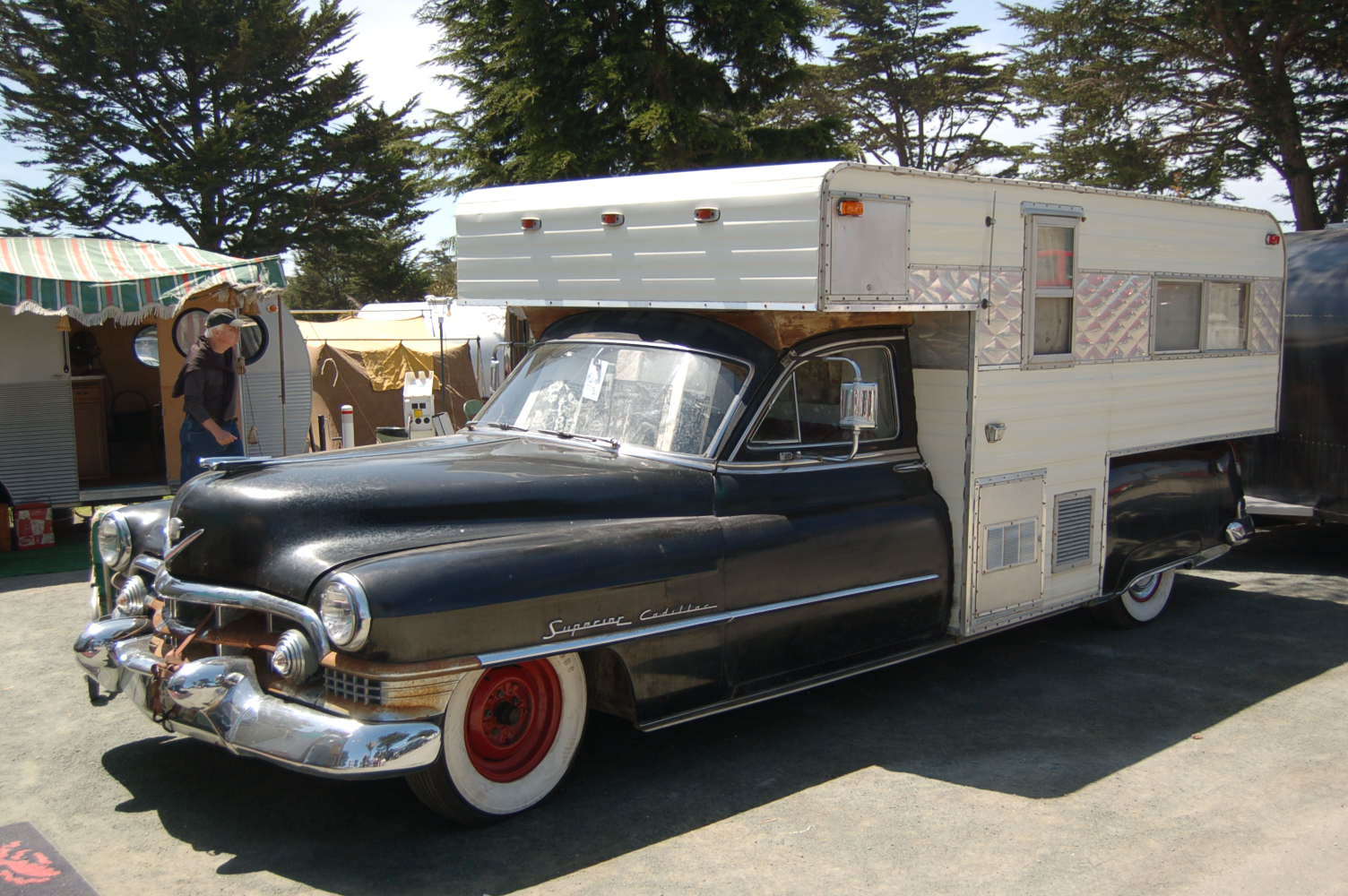 Motorhomes based on classic Cadillacs - Longpost, Retro car, Retro, Camper, House on wheels, Cadillac