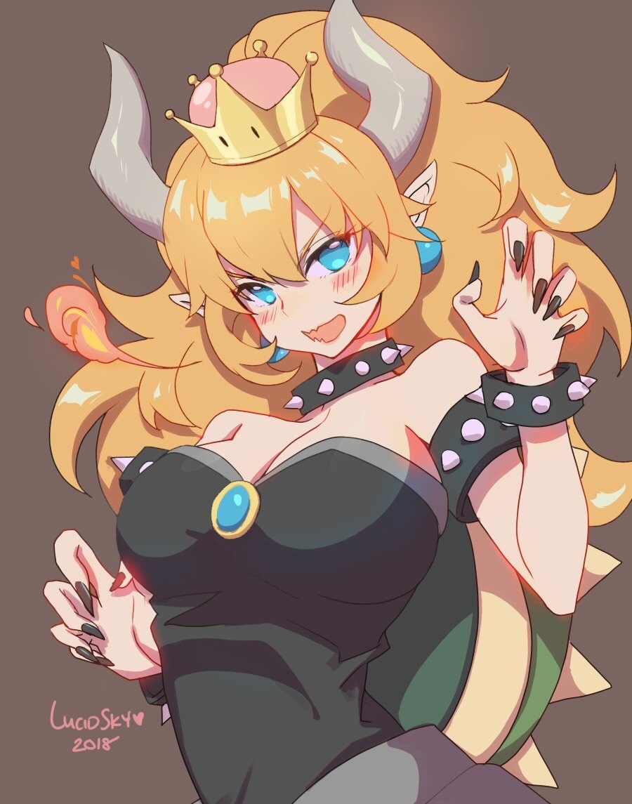 Bowsette - Марио, Bowsette, Bowsette Jr, Boosette, Длиннопост, Anime Art, Сиськи