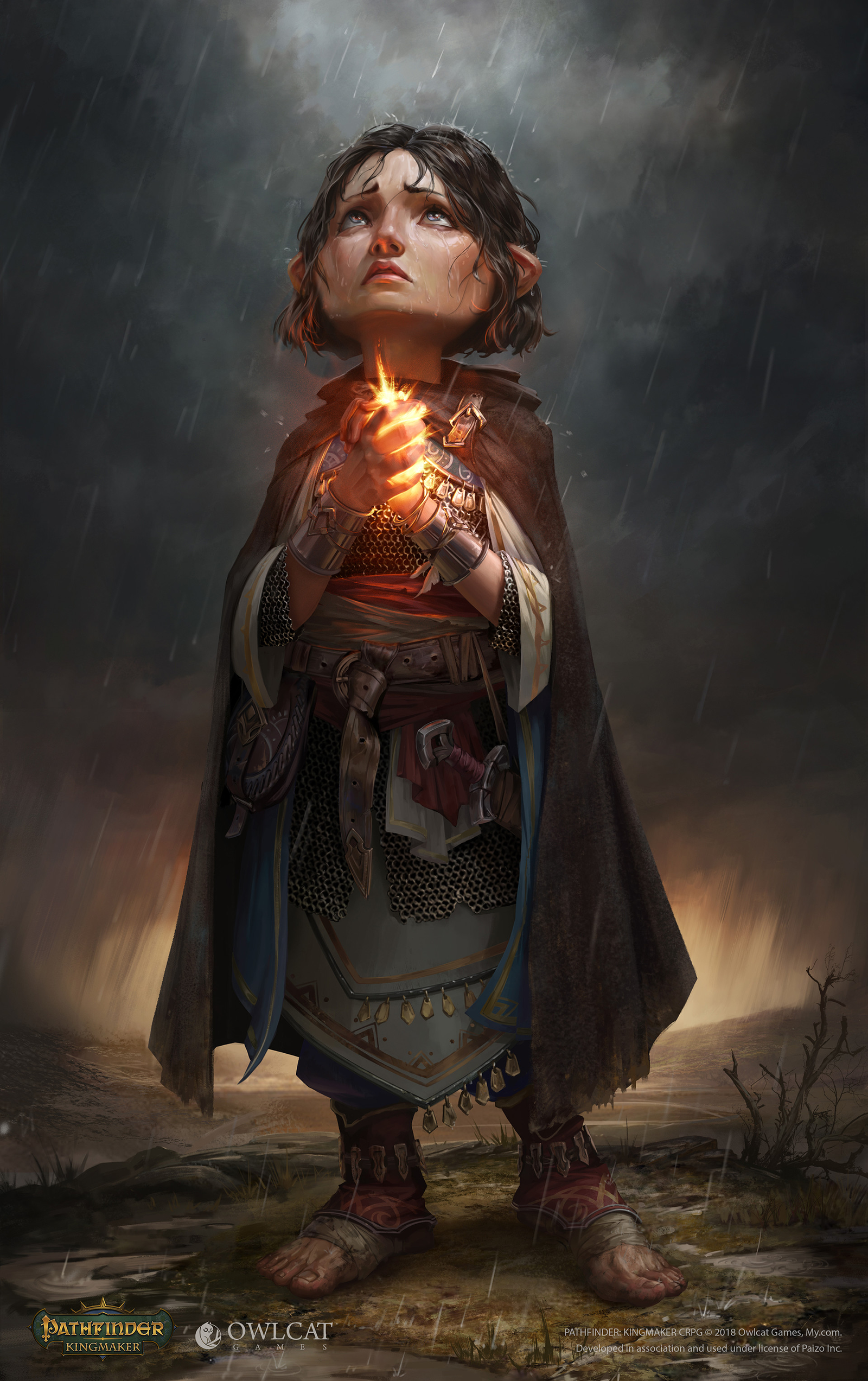 Halfling Priest - Art, Games, Pathfinder, Sergey Gurskiy