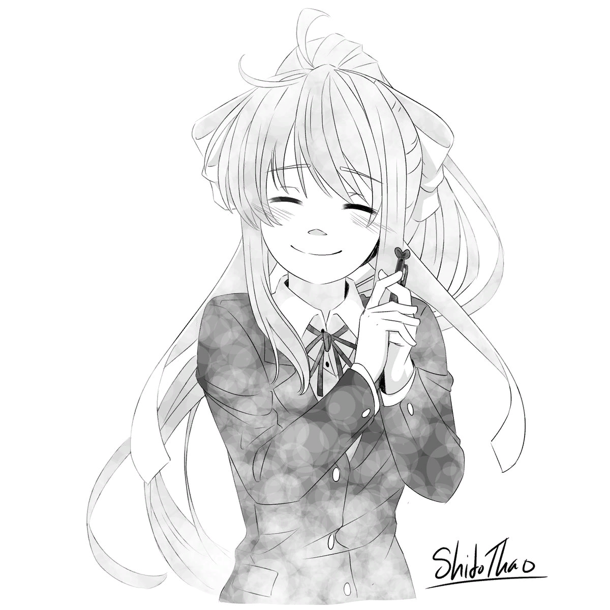 DDLC in manga style | Пикабу