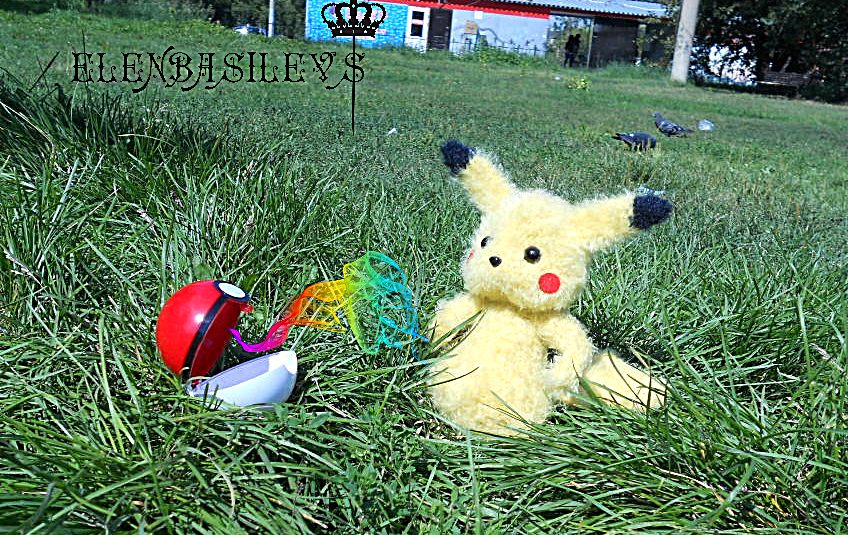 Pikachu - My, Pokemon, Pikachu, Knitted toys, Crochet, Pokemon GO, Longpost, Needlework without process