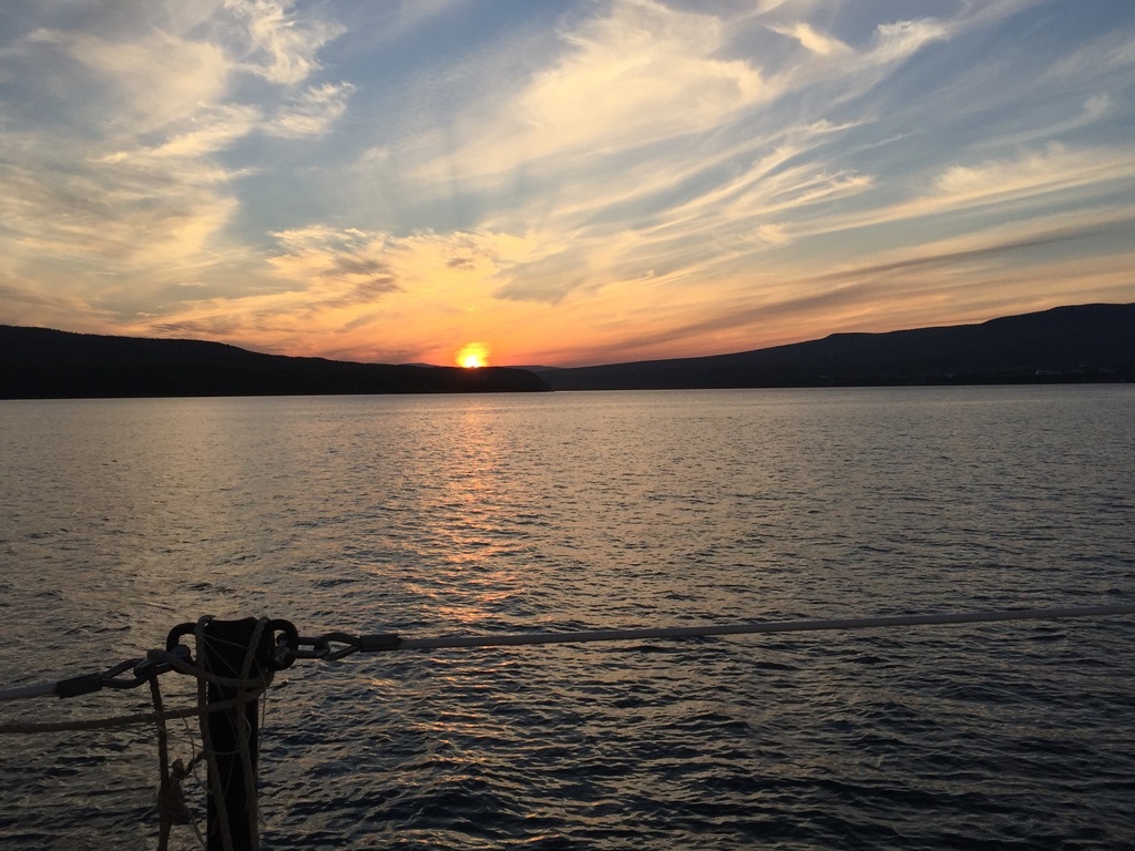 How it is to work as a cook on the river. Part 4. Beautiful sunsets, sunrises, and just photos from the window)) - My, River, Sea, The mountains, Sunset, Ship, Watch, Work, Cook, Longpost