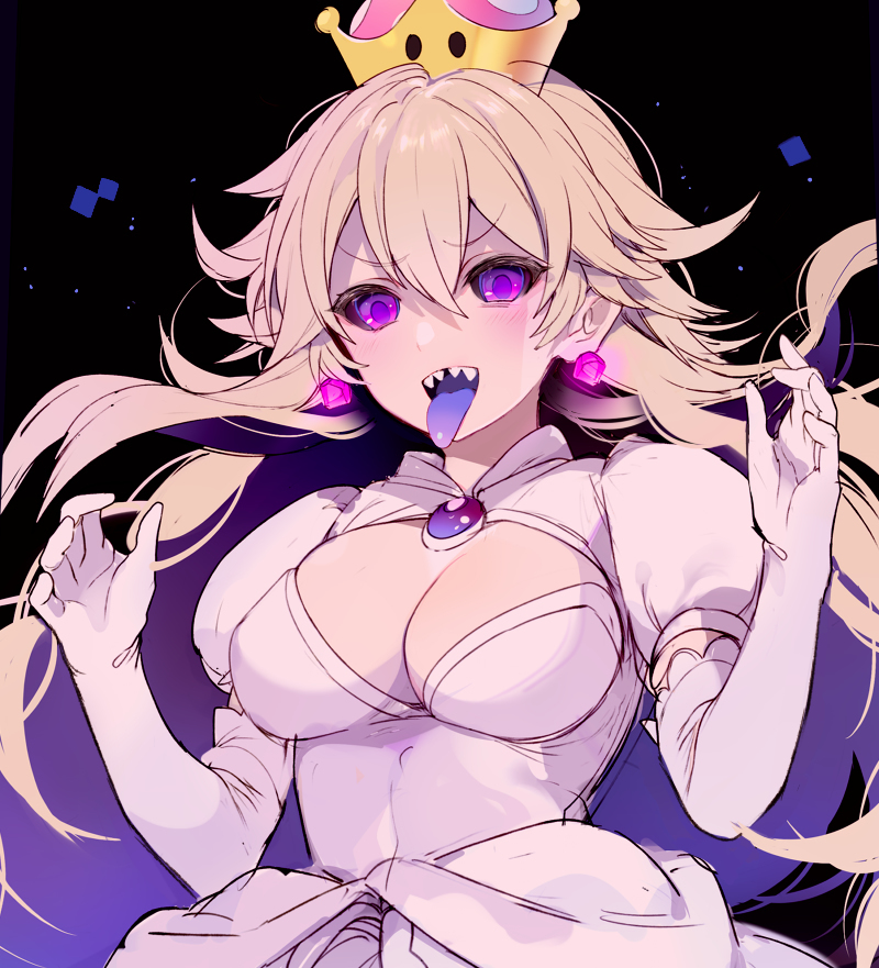 Boosette - Boosette, Bowsette, Princess Peach, Сиськи, Anime Art, Супер корона, Длиннопост