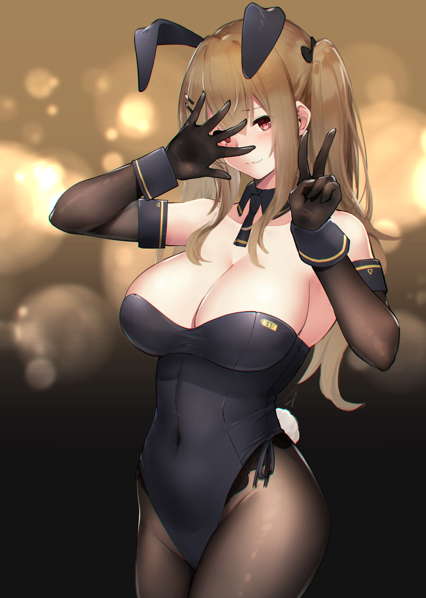 UMP9 - Anime, Anime art, Girls frontline, Ump9, Boobs, Bunnysuit