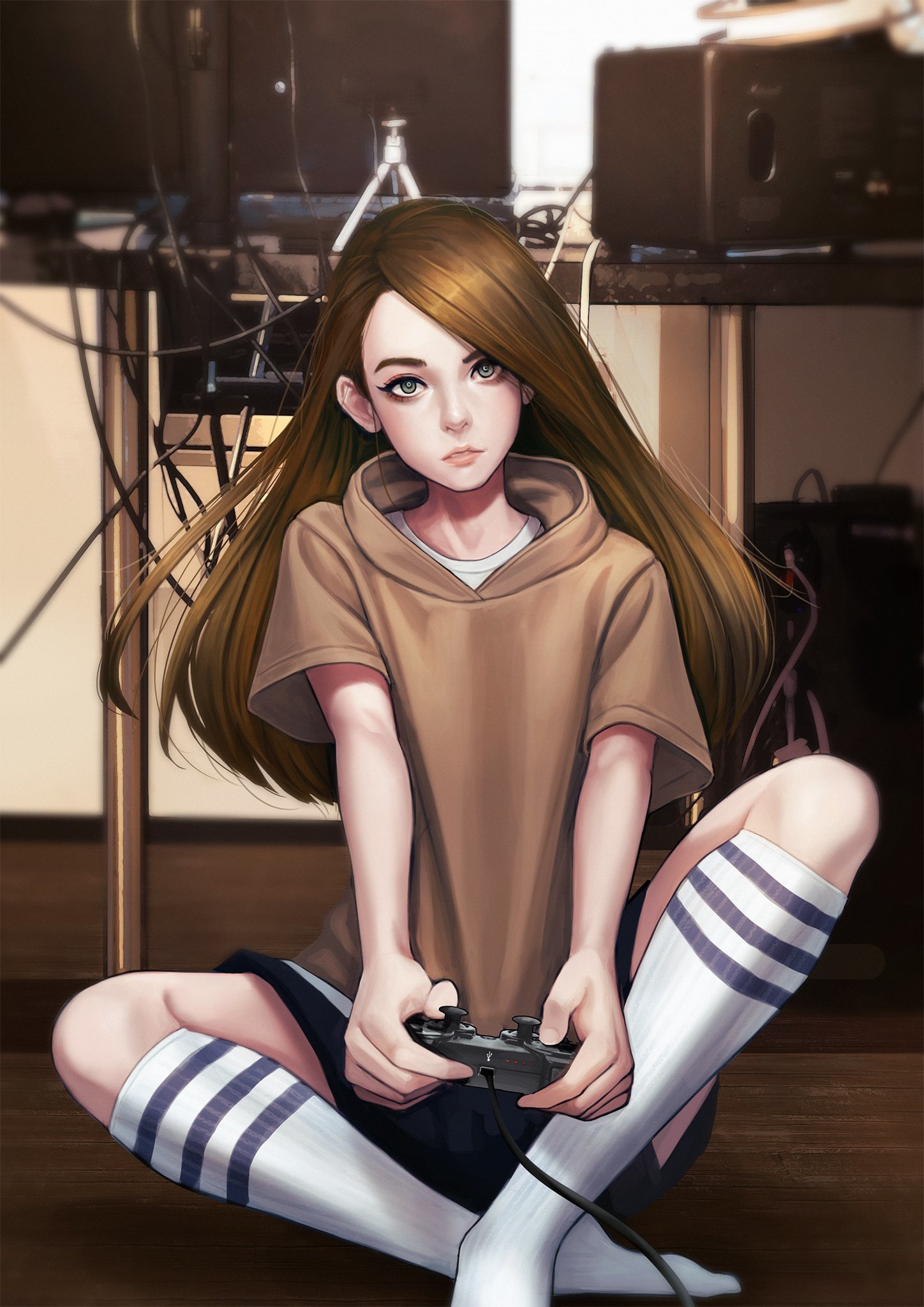 What are your favorite games?? (in comments) - Gamers, Fan art, Art, Game console, Knee socks