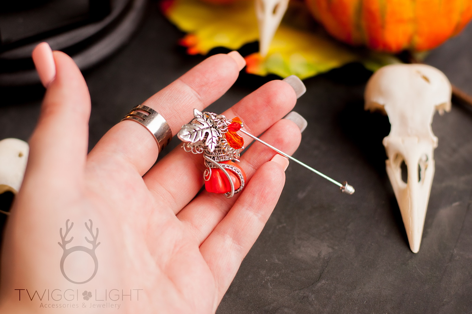 pumpkin collection :) - My, Pumpkin, Needlework without process, Lampwork, Halloween, Decoration, Handmade, Wire wrap, Longpost