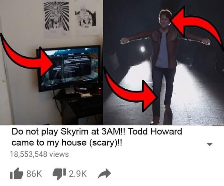 creepy creepypasta - Todd Howard, Skyrim, The Elder Scrolls V: Skyrim, Games, Computer games