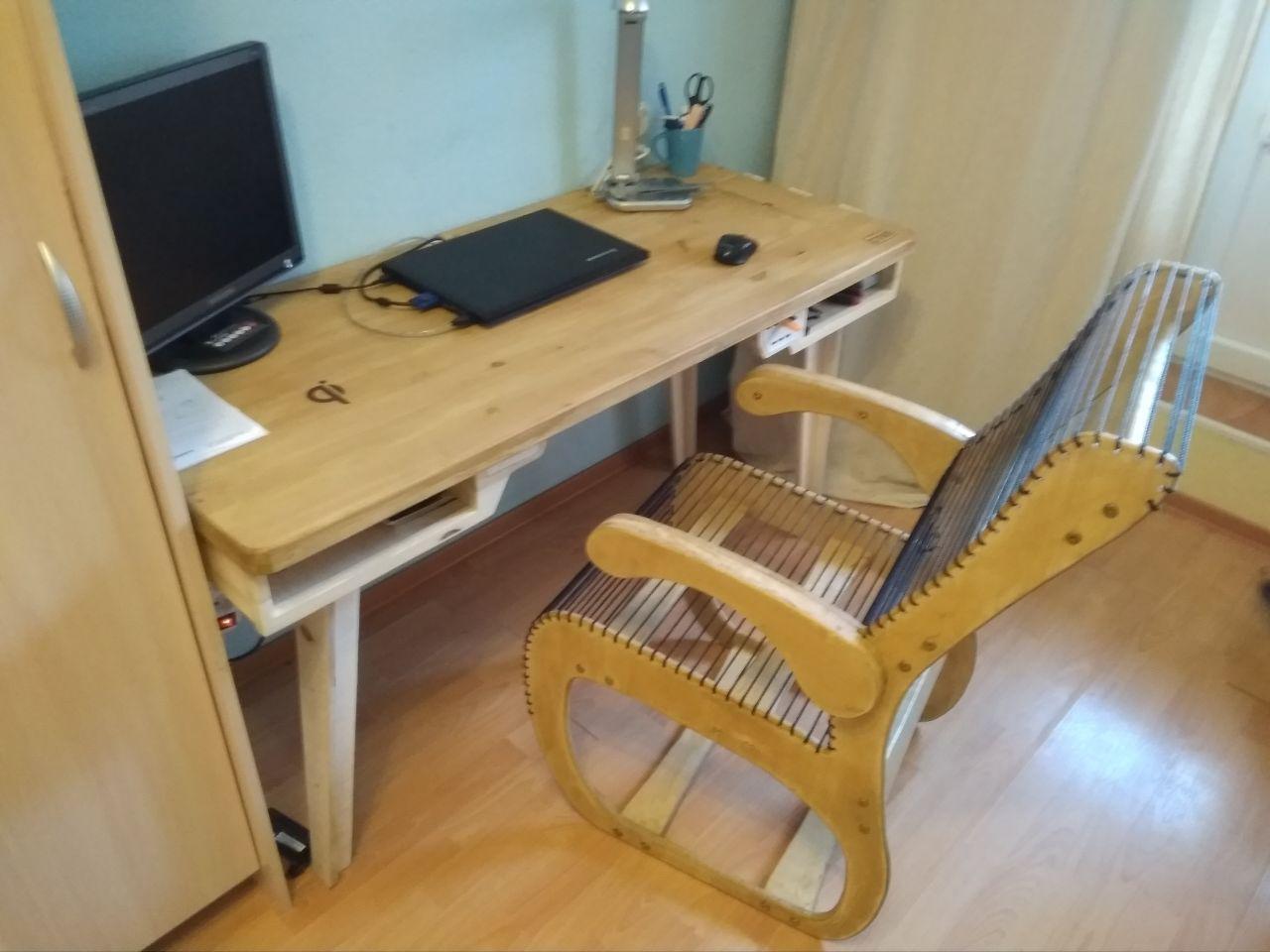 Author's chair made of ropes and plywood. - My, Armchair, , Longpost