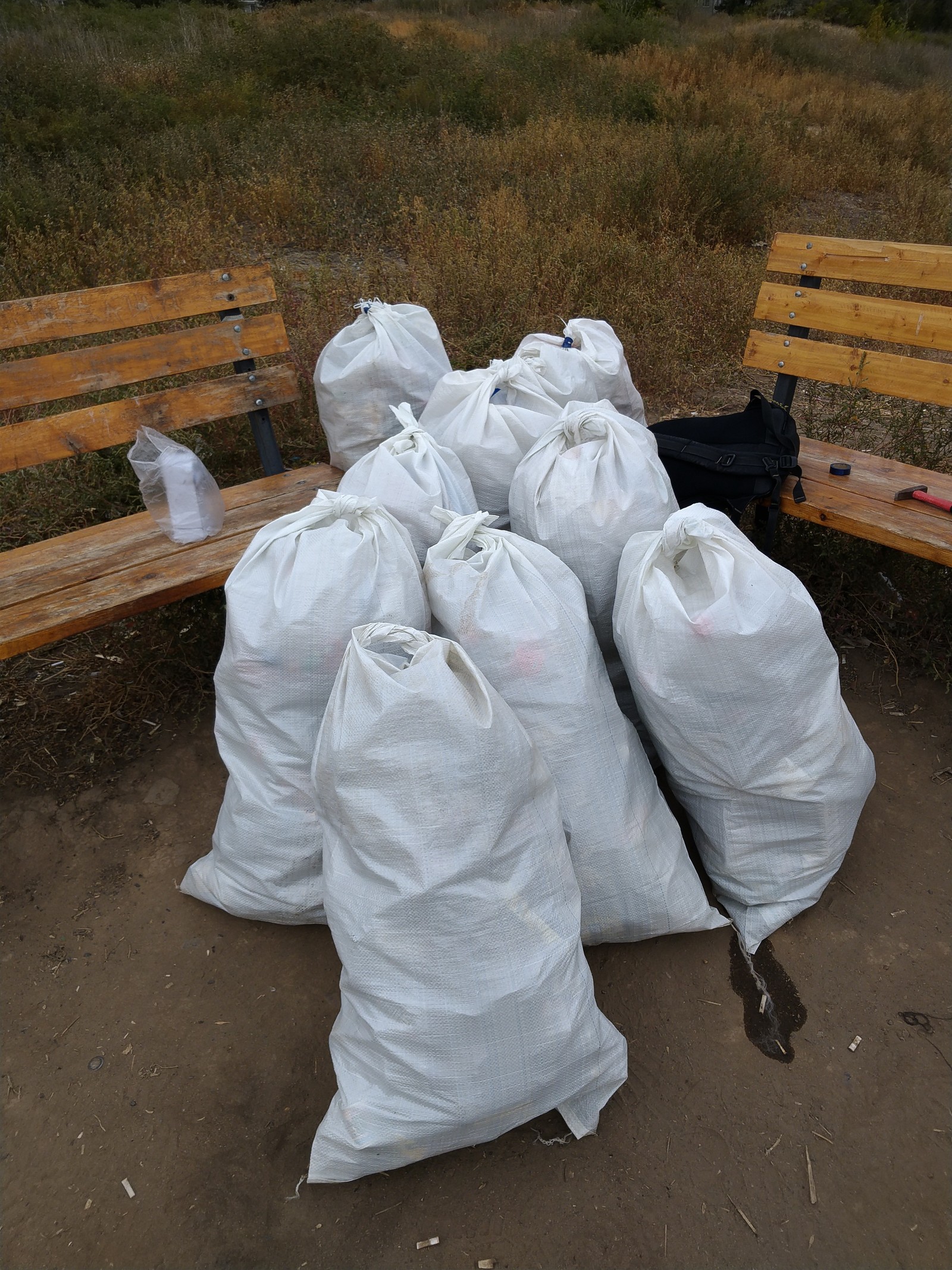 Mini harvest raid - My, Cleaning, Garbage, Volgograd, Spartanovka, Longpost