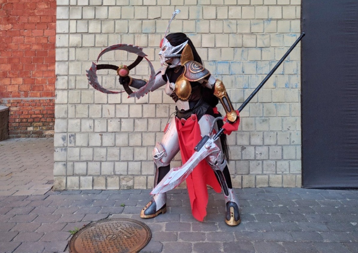 Warhammer 40k double cosplay - My, Warhammer 40k, Longpost, My, Girls, Cosplay, Craft, Video, Adepta Sororitas