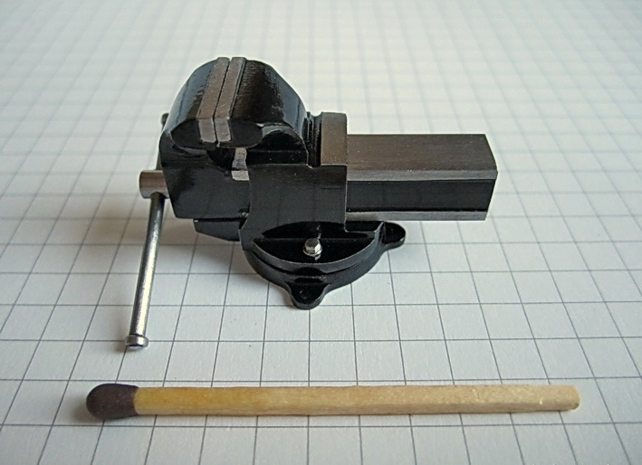 A matchstick long vice (on a scale of 1x12) - Vise, Homemade, Longpost