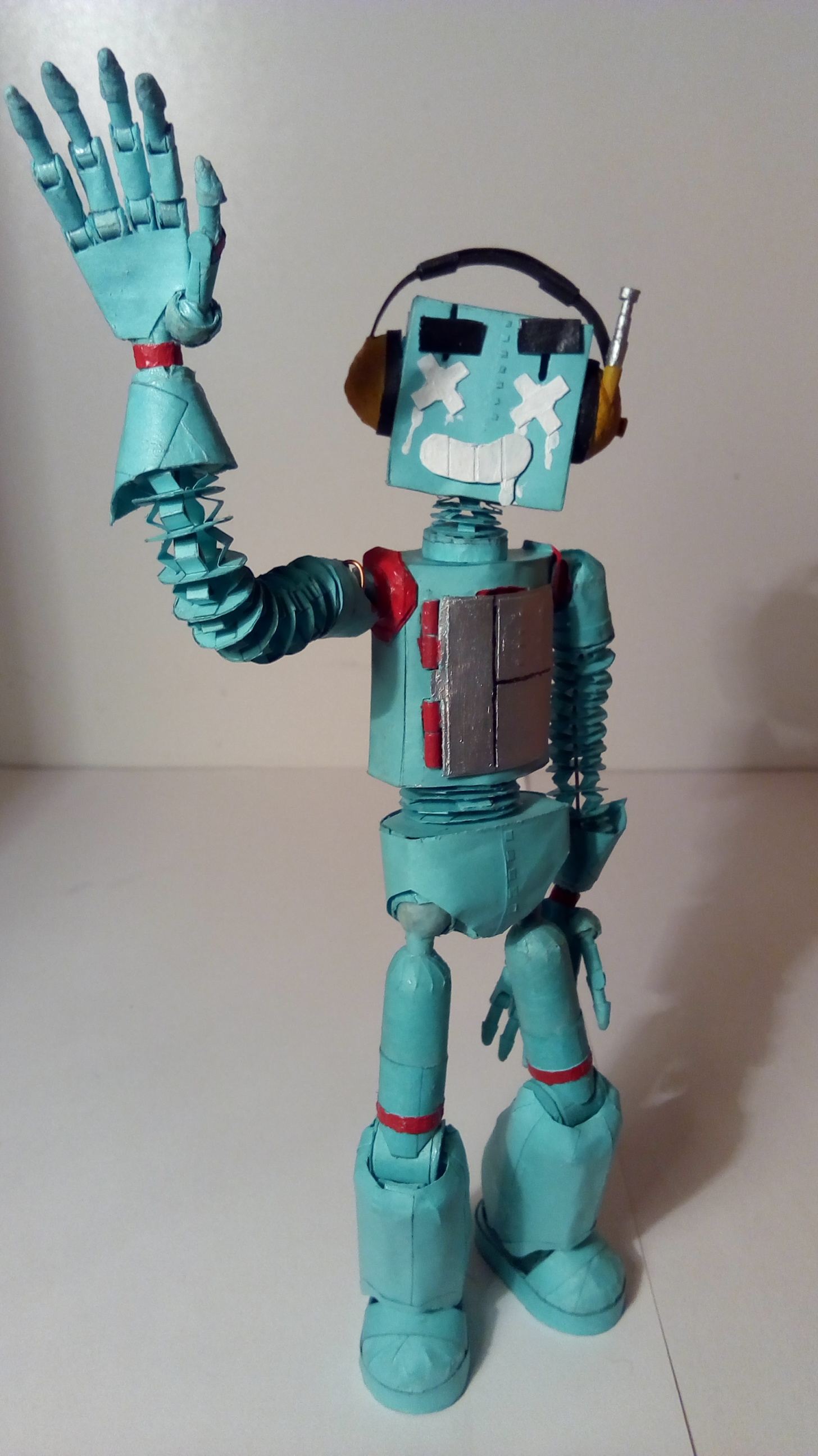 Paper robot NOISYBOY - My, Paper, paper doll, Paper products, Robot, Models, Handmade, Hobby, Articulation, Longpost