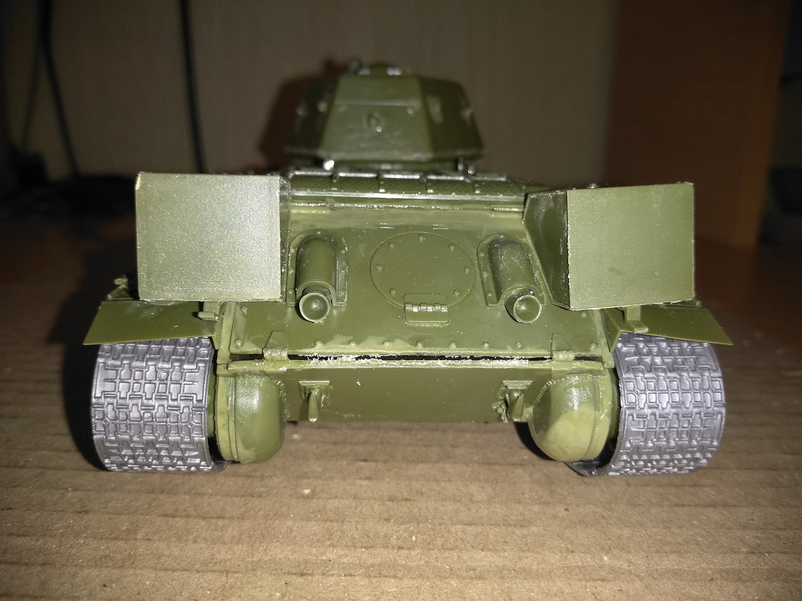 T 34/76 with minesweeper - My, Stand modeling, Modeling, Tanks, My, Longpost