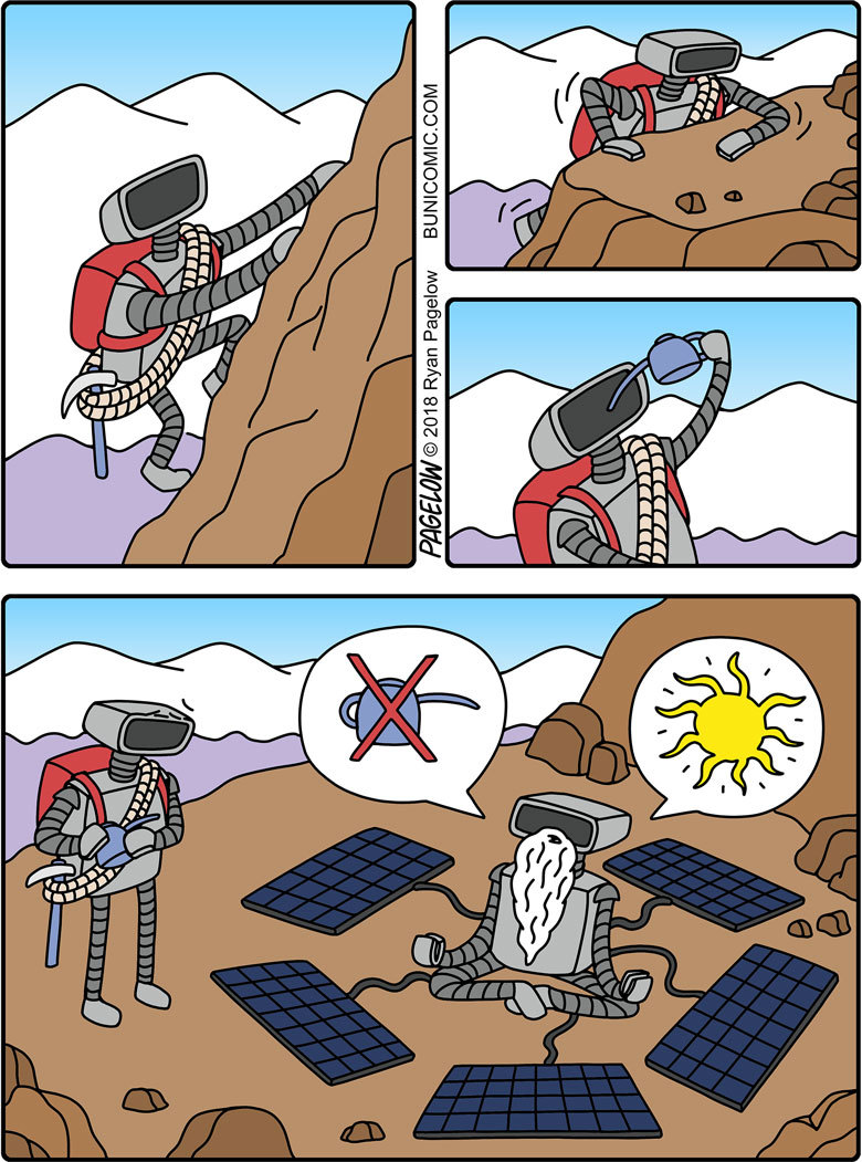 For the energy of the sun - Buni, Pagelow, Robot, The sun, Comics