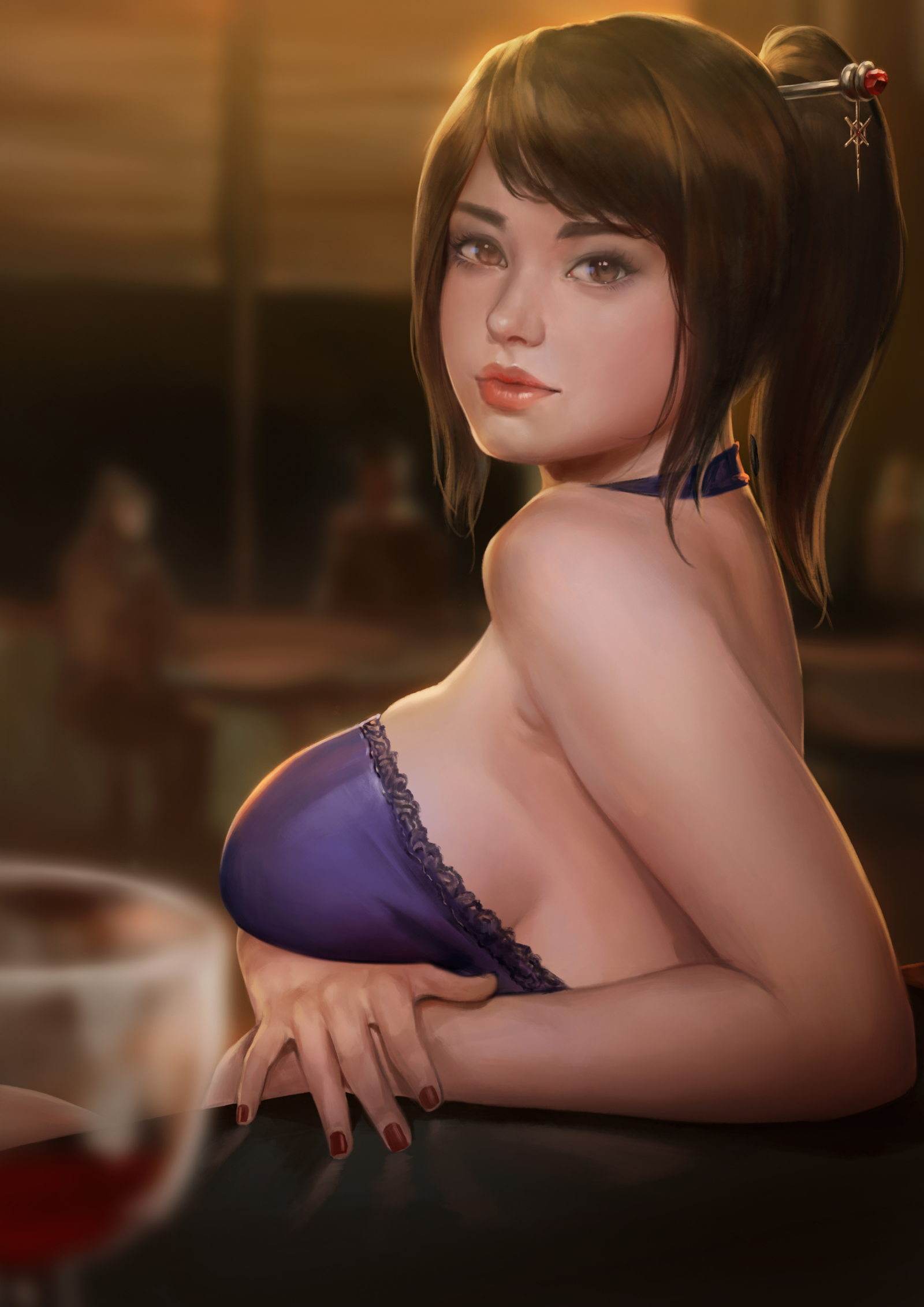 Mei NSFW - NSFW, Арт, Fainxel, Overwatch, Mei, Длиннопост