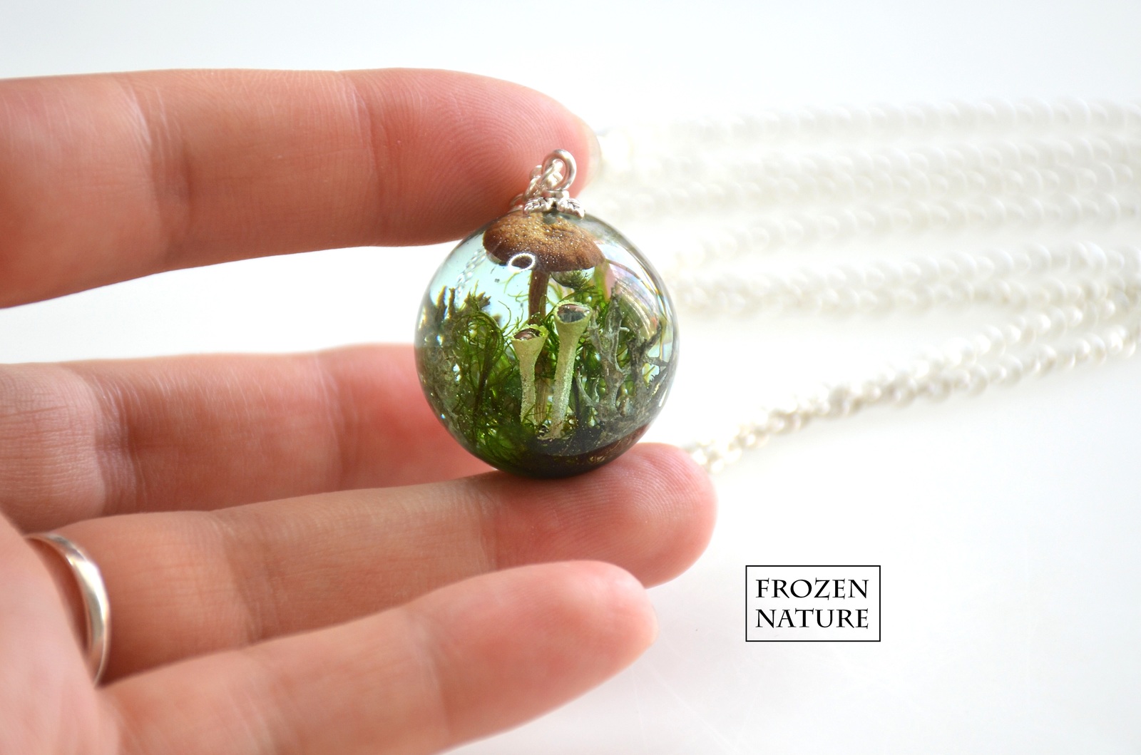 Jewelry with forest gifts - My, Epoxy resin jewelry, , Longpost, Needlework without process, Decoration