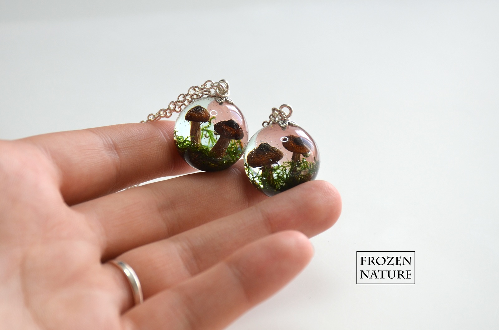 Jewelry with forest gifts - My, Epoxy resin jewelry, , Longpost, Needlework without process, Decoration