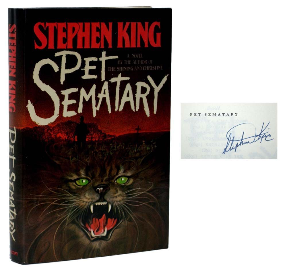 King pets. Book Stephen King Pet Sematary.
