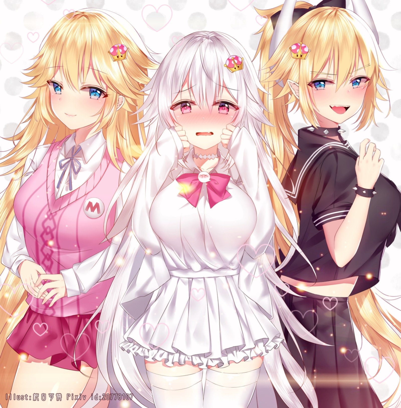 Princess King Boo and Bowsette and Princess Peach | Пикабу