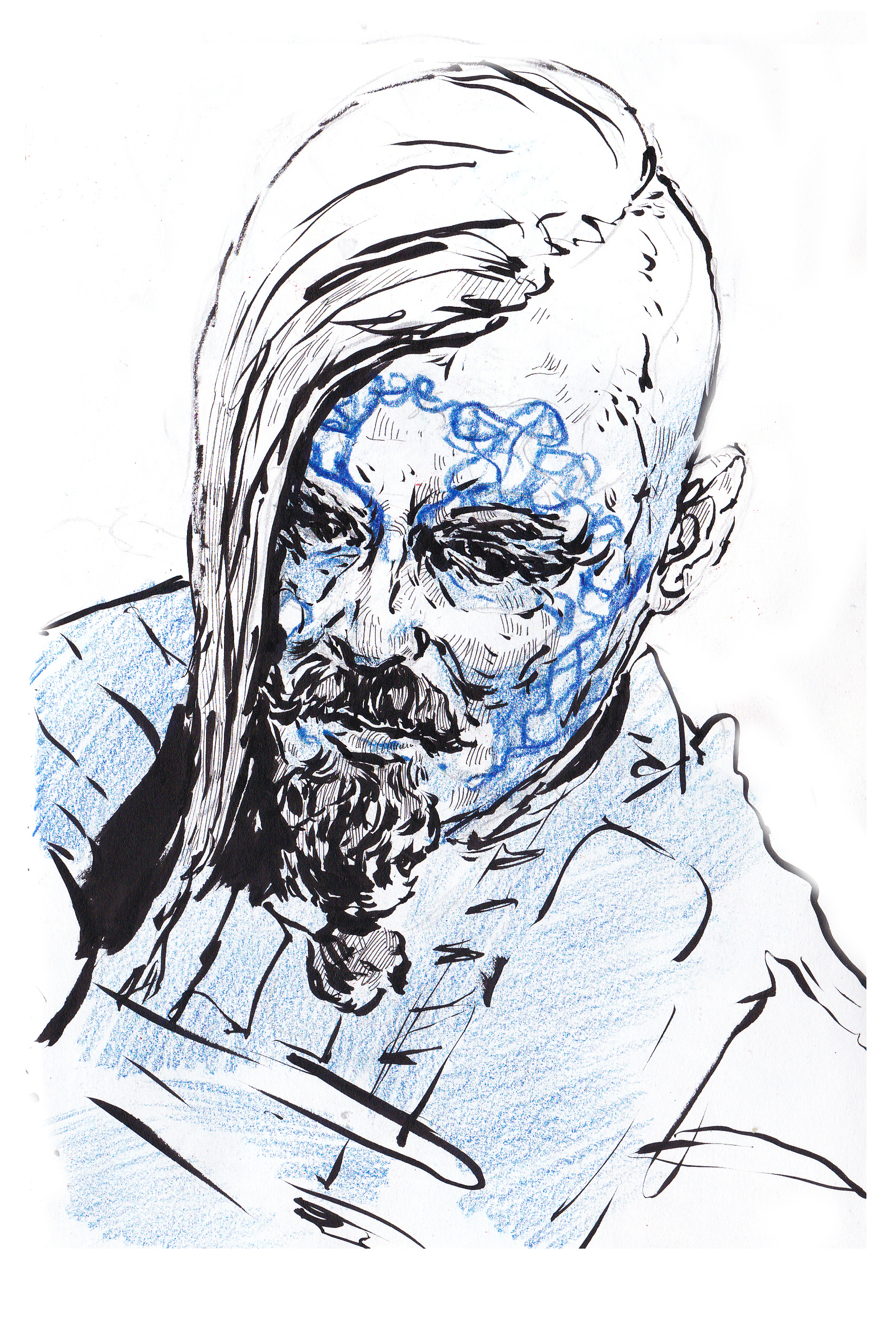 Halfdan - My, Викинги, Serials, Drawing, Sketch, Sketchbook, Sketch, Brushpin, Portrait