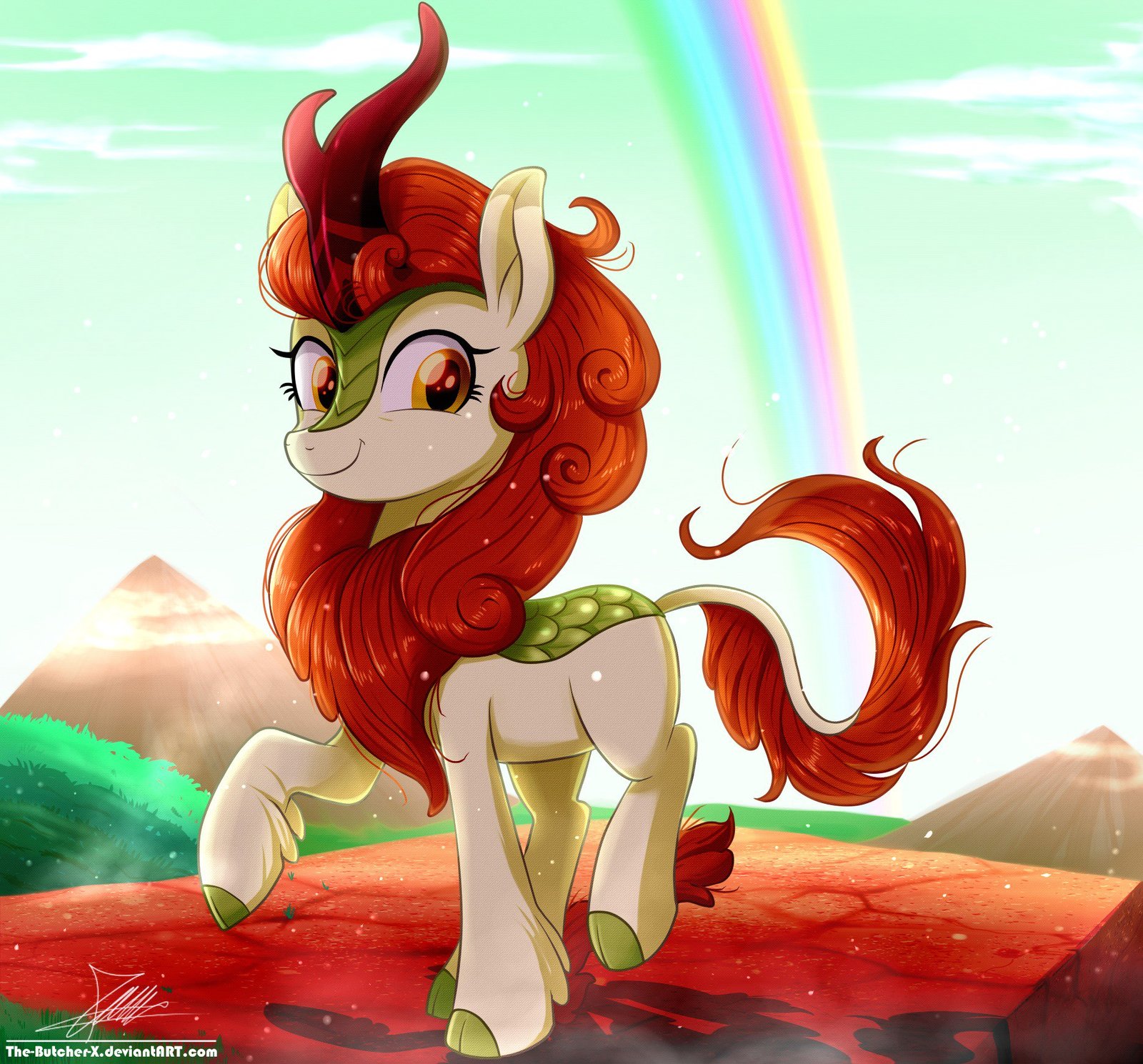 Haven't posted something Kirinyasha for a long time. - My little pony, PonyArt, MLP Season 8, Autumn blaze, MLP Kirin