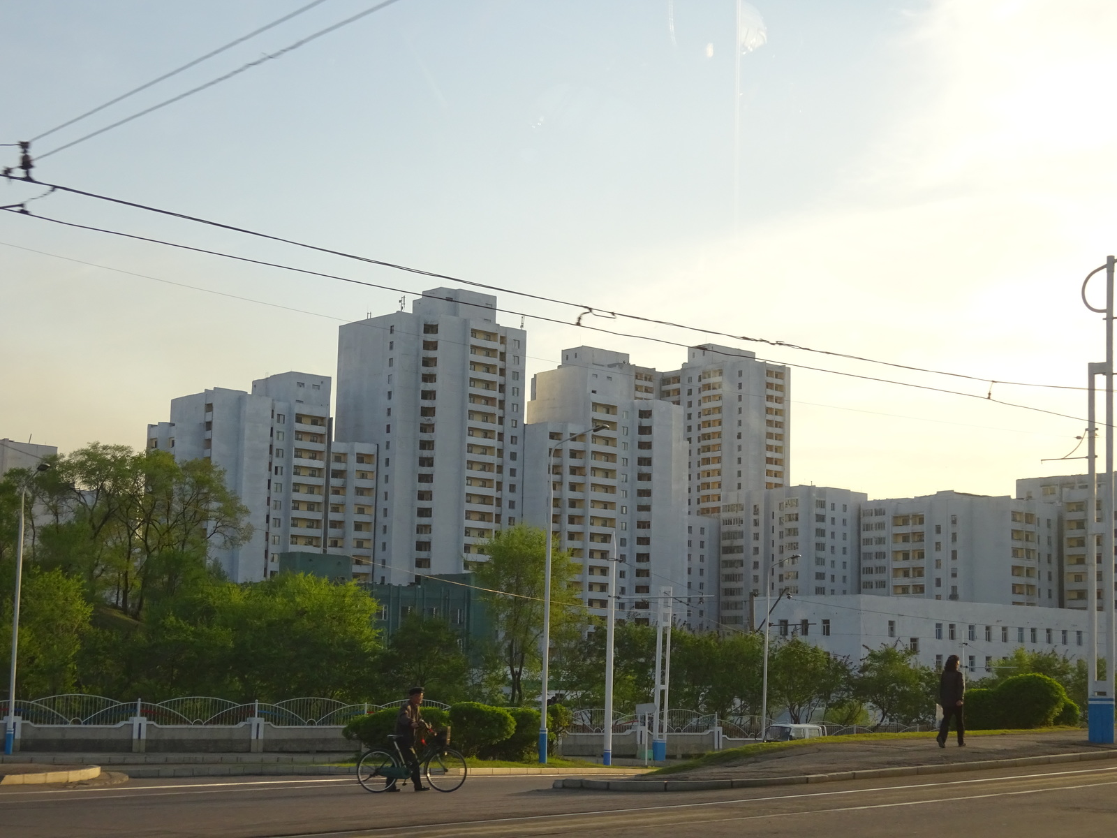 A trip to the DPRK in April 2018. Outskirts of Pyongyang in the evening. - My, North Korea, Travels, Longpost