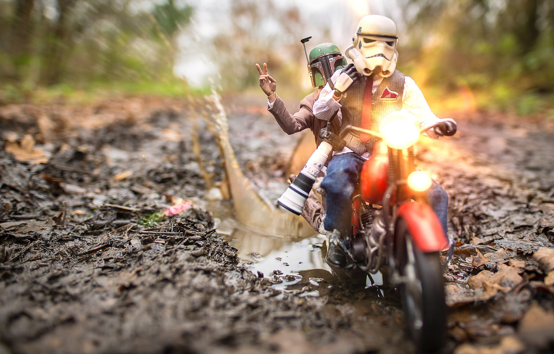 The Life of a Star Wars Toy Stormtrooper, Photographed by Darryll Jones - Star Wars, Star Wars I: The Phantom Menace, A selection, Longpost, Jointed doll