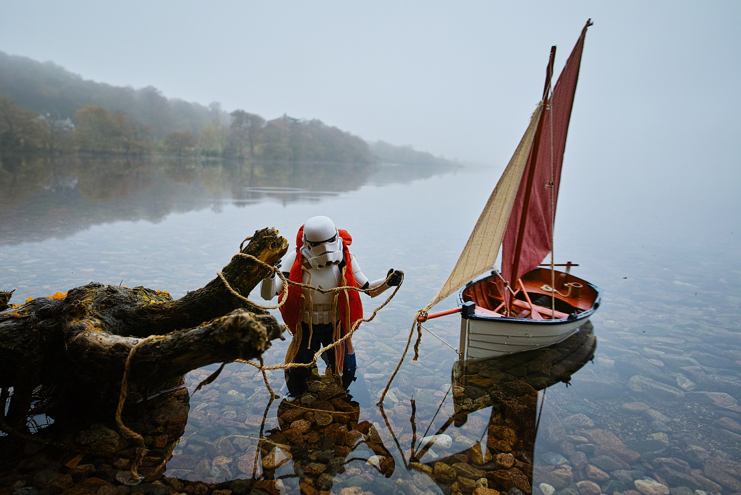 The Life of a Star Wars Toy Stormtrooper, Photographed by Darryll Jones - Star Wars, Star Wars I: The Phantom Menace, A selection, Longpost, Jointed doll