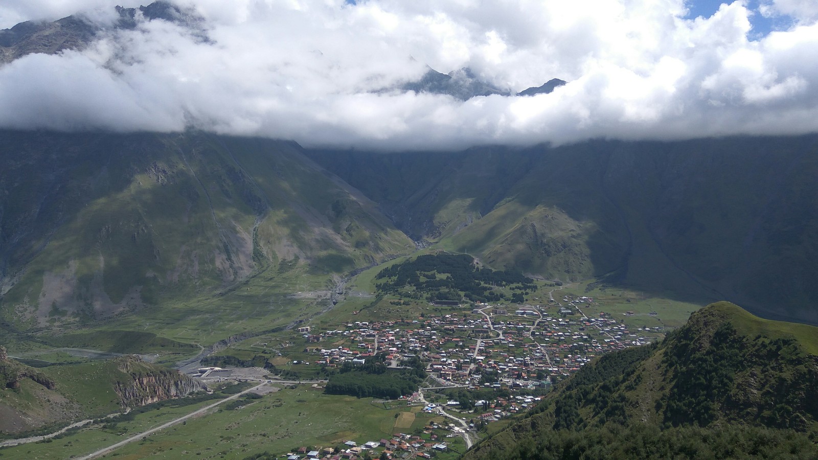 When I felt the calm of the mountains - My, Kazbek, Georgia, The mountains, Dog, Trinity Church, Longpost