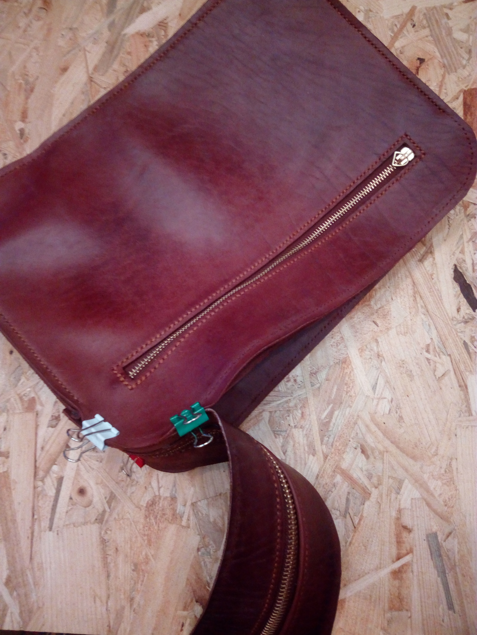 Some photos of the bag making process - My, Handmade, Needlework, Needlework with process, Leather products, Video, Longpost