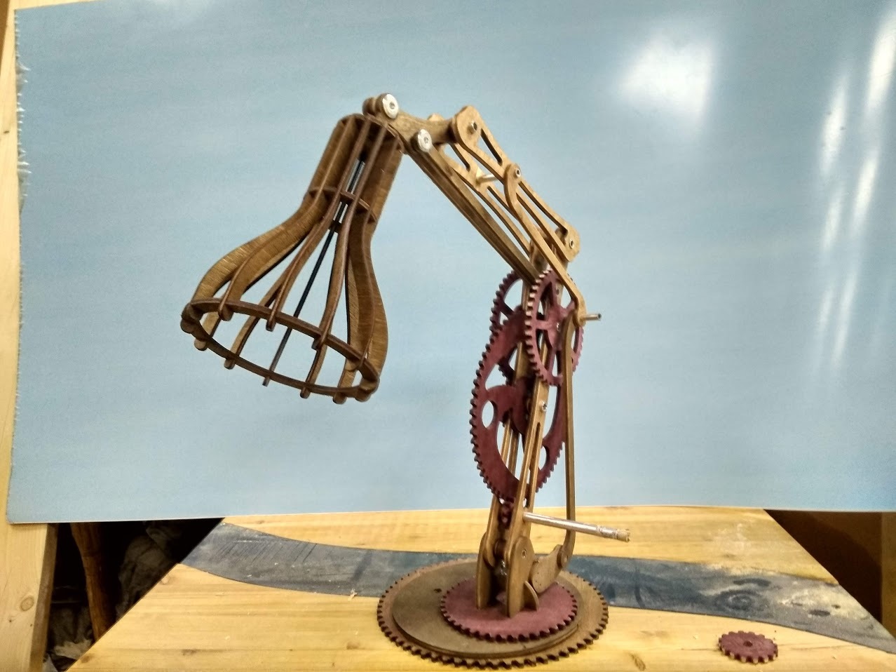 Lamp MECHANOGRAPH - My, Desk lamp, CNC, Video, Longpost